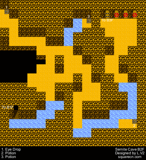 ff2塞米特洞穴迷宫全地图及导引