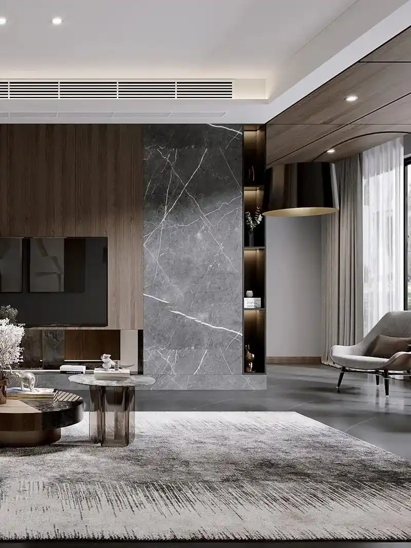 意式轻奢风装修效果图复式楼梯颜值在线