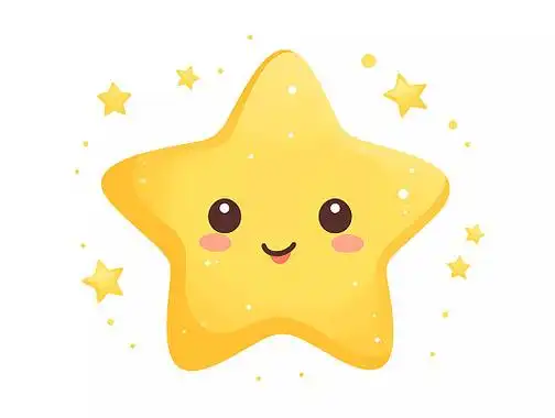 卡通插画星星头像可爱小星星元素