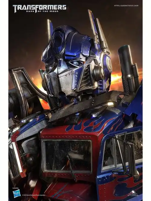 queenstudios变形金刚3擎天柱胸像公布