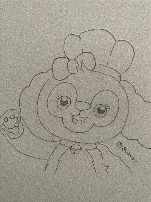 饼饼简笔画教程达菲家族齐活啦