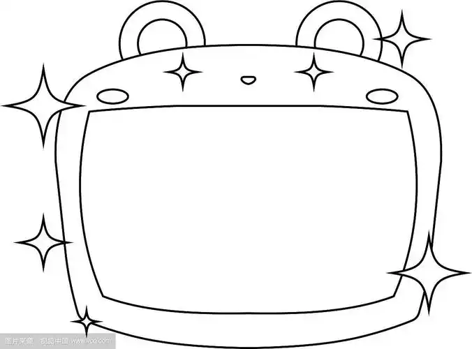 可爱的小熊白板轮廓