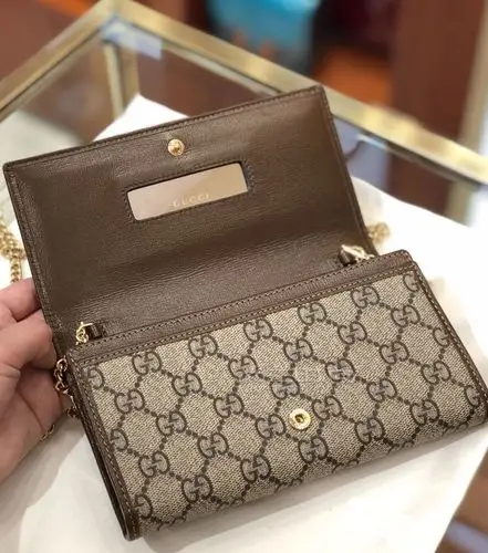 gucci古奇女士马衔扣1955系列手拿包单肩斜挎链条包621888图片-价格