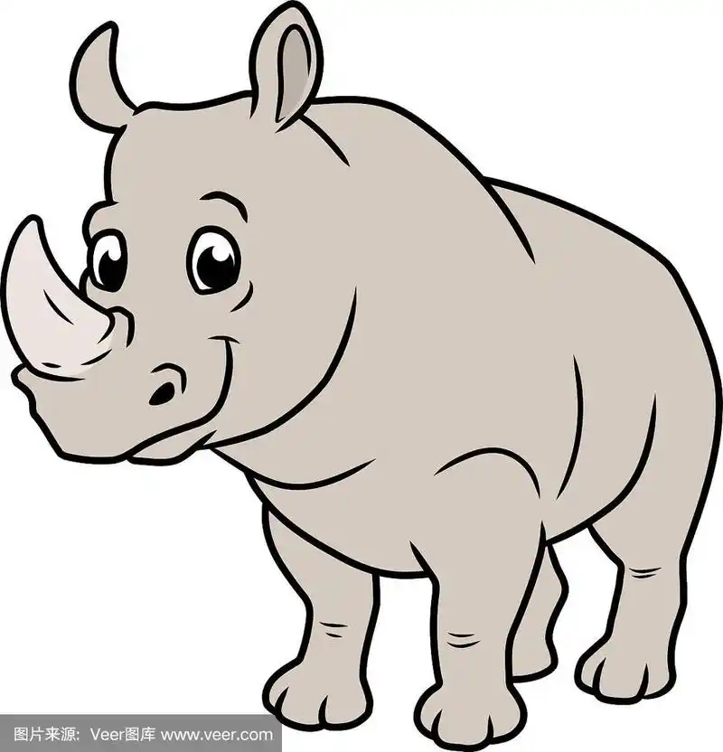 一个微笑的犀牛