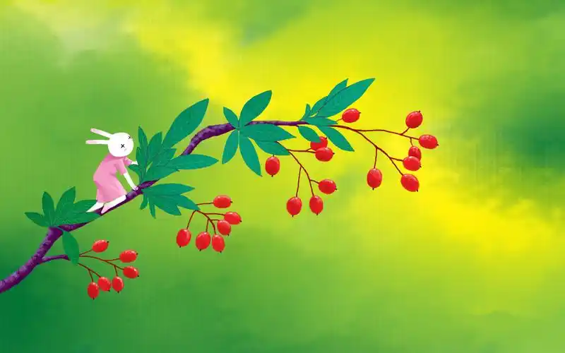 首页 桌面壁纸 《艾玩兔》哲理插画可爱卡通兔宽屏壁纸 第一辑上一张