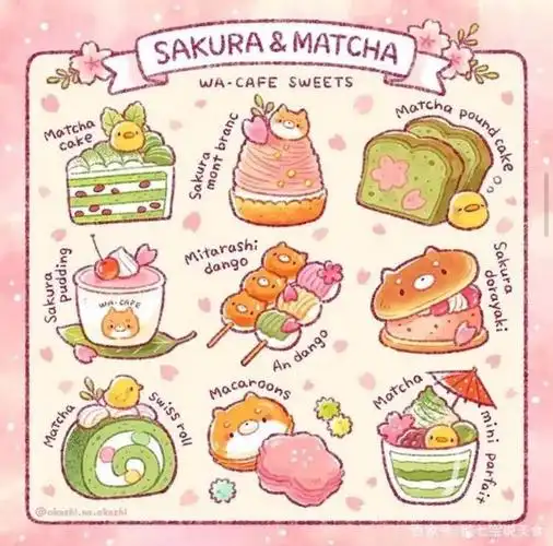 超级可爱的甜品插画手帐开启美食探吃之旅吧!