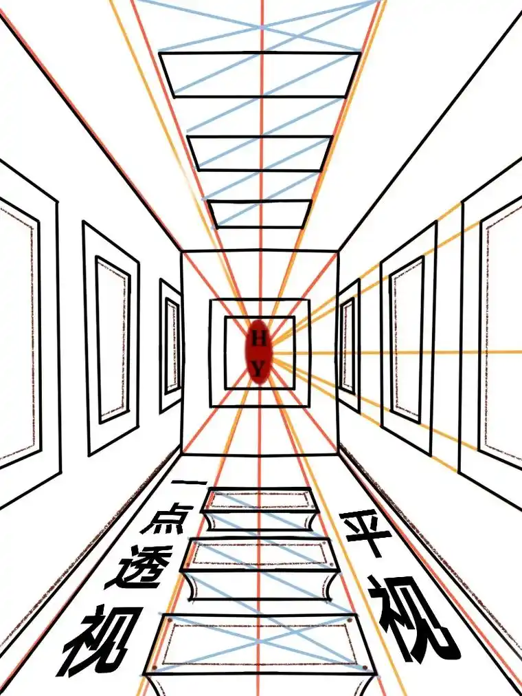 抖音图文来了 30天挑战,第2156641566天,#一点透视画法 - 抖