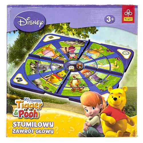 trefi tigger and pooh 儿童玩具卡通人物角色配对转盘互动游戏