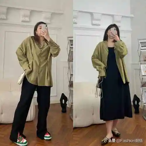 144斤微胖姑娘54套搭配参考!随便穿,都可以时髦又显瘦