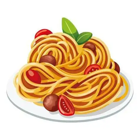 意大利面彩色简笔画超简单