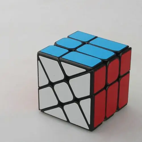 永骏 风火轮魔方 黑色yj rubik cube 3阶变形黑底风火轮魔方