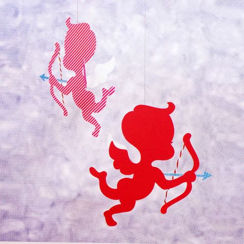 scrapbook 预切割 手工小天使 愛神丘比特 節日吊飾 6片一包