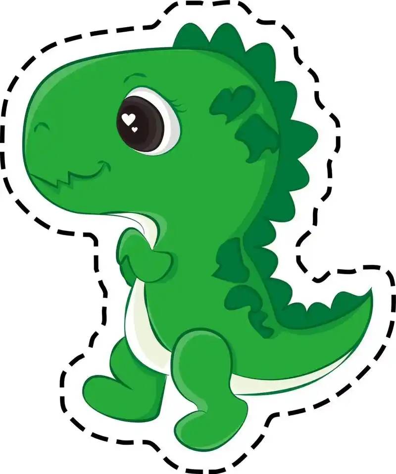 恐龙剪纸.#幼儿园区域 #美工区 #幼儿园剪纸 #幼师必备 - 抖音