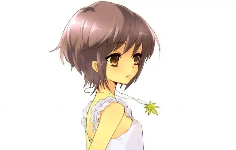 短发动漫美少女