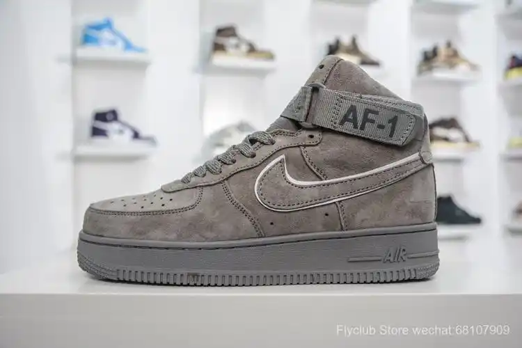 airforce107af1空军一号灰色高帮麂皮板鞋aa1118003