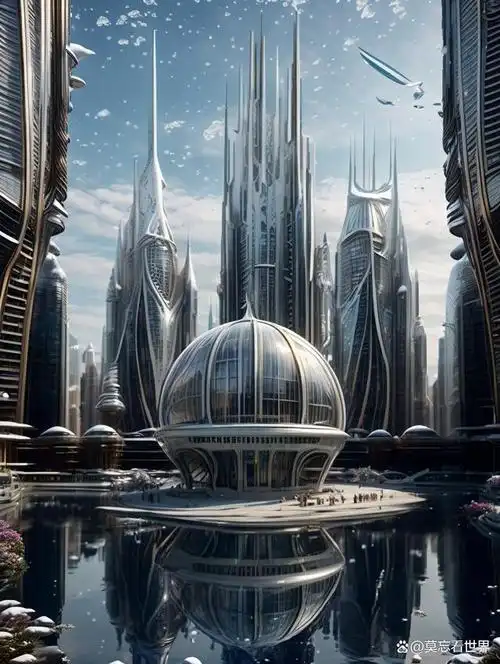 未来冰雪城——充满科技感的未来世界