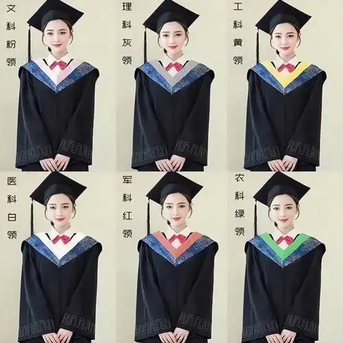 学士服毕业礼服学院风学位服硕士成人大学生女文科理科毕业袍