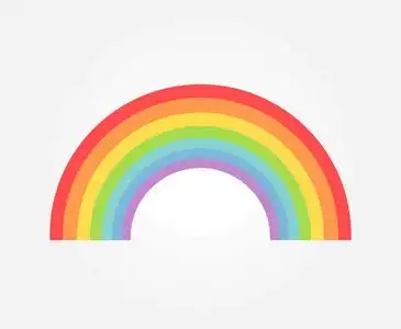 七彩彩虹图片