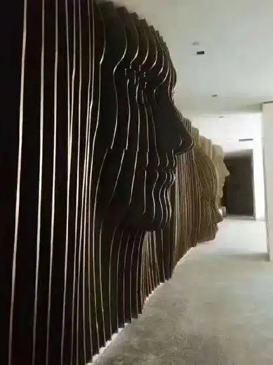 非标订做墙面波浪造型铝方通服务