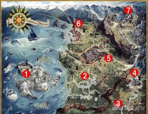 《巫师3:狂猎》世界地图