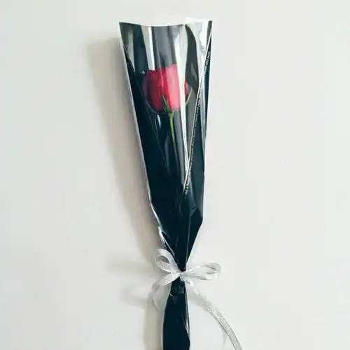 芊阙 上新玫瑰花包装袋情人节单朵鲜花套袋街头单支花鲜花包装50只/包