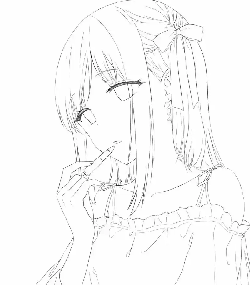 板绘#临摹 #二次元 #绘画教程  - 抖音