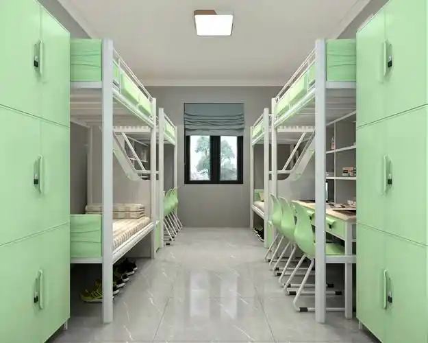 学生多功能组合床_宿舍_空间_连体