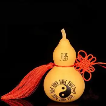 (资箫岚)天然风水葫芦挂件八卦葫芦宝葫芦摆件 八卦高度22-25厘米1个