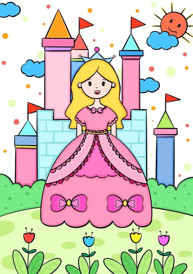 图文伙伴计划 美丽的公主在她的城堡前面欣赏着风 - 抖音