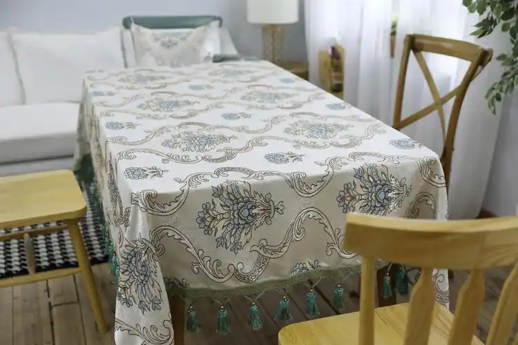 欧式桌布布艺长方形餐厅家用客厅餐桌茶几蕾丝花边台布镂空椭圆形