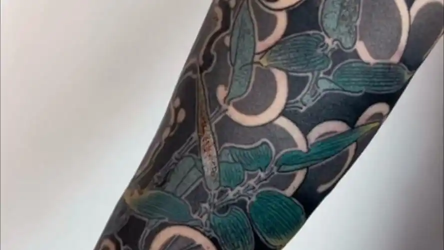 高质量老传统花臂纹身