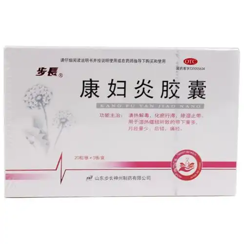 康妇炎胶囊(步长)清热解毒,化瘀行滞,除湿止带.