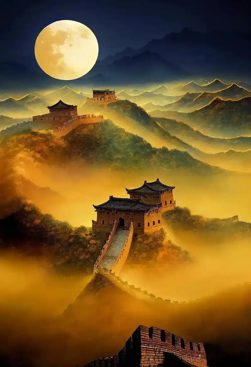 长城壁纸,万里长城憾玉皇,蜿蜒屹立世无双