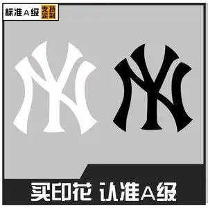ny潮牌商标贴logo标志明星同款自粘热转印烫画衣服图案贴画布贴