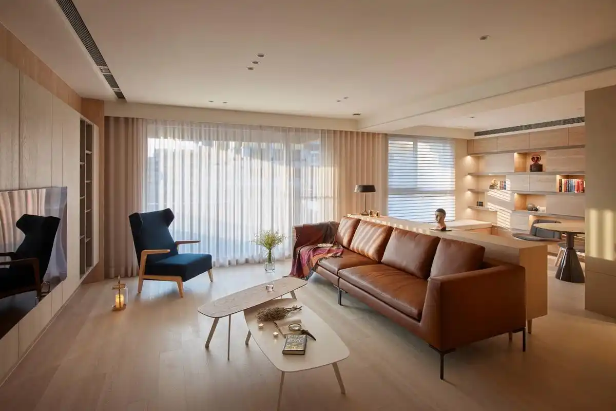 180平台式范现代暖色系装修效果图 把所有的情,筑成一个家