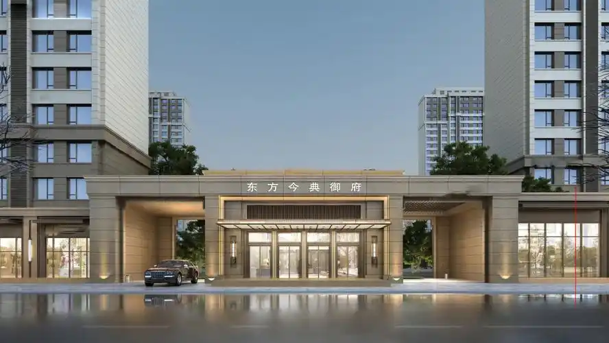 乌市东方今典御府项目大门效果图