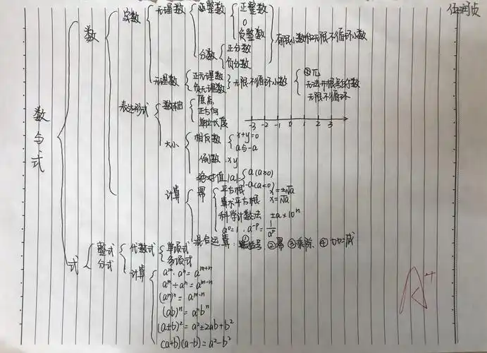 潜龙学校九2九5班数学《数与式》思维导图作品
