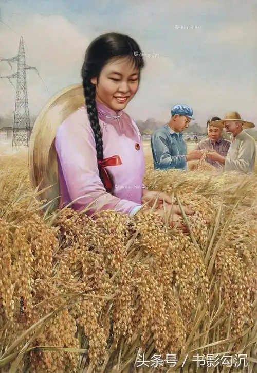 美术旧影70年代的年画宣传画高清赏析浓墨重彩时代特色