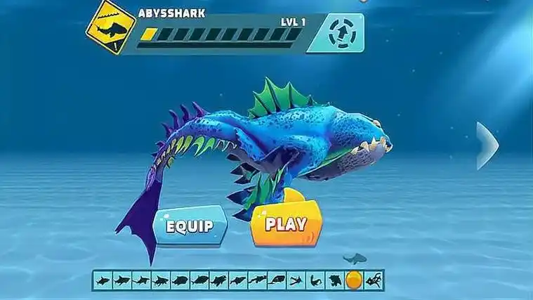 饥饿鲨食人花鲨鱼整个头都是嘴巴能不能吃光海洋生物呢