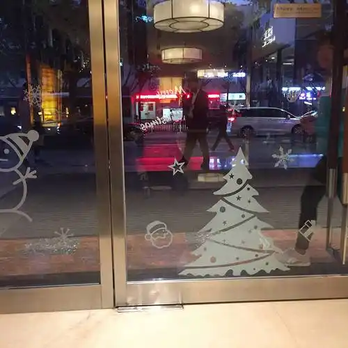 定制uv超透双面玻璃贴彩白黑白彩印刷无胶静电膜透明橱窗广告贴膜