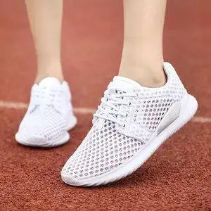 白色网鞋女夏季网面透气休闲百搭妈妈运动鞋时尚夏天老北京布鞋女