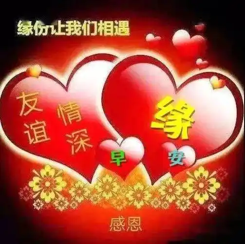 早上好图片大全动态表情 群里大家早上好的图片祝福_问候_阳光印_短信