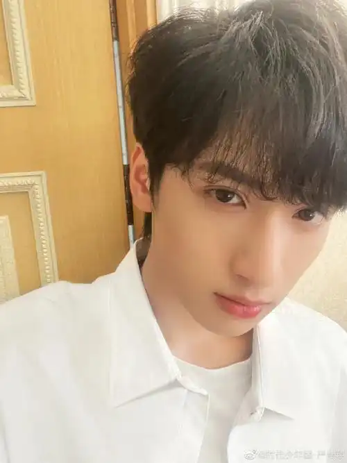 严浩翔白衬衫二宫格