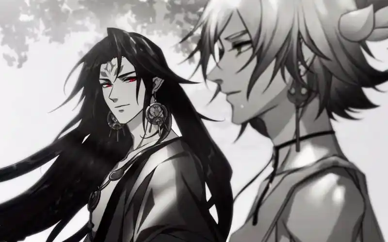 『阴阳师』阿修罗x帝释天|"回过头来,我永远都站在你的身后.