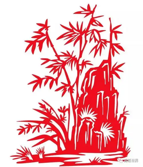 别具一格的竹子剪纸素材
