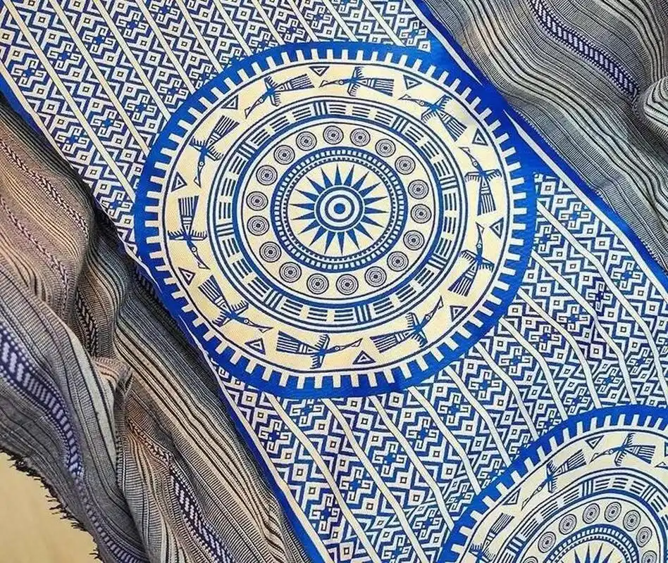 壮锦图案分享:壮族壮锦铜鼓刺绣民族特色装饰