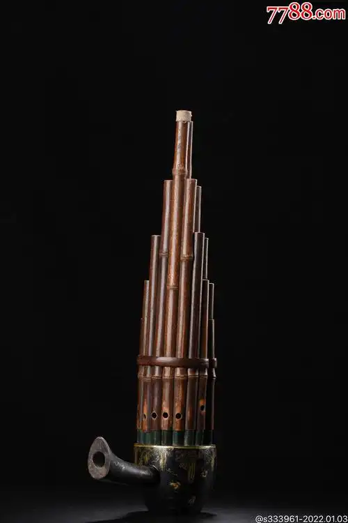 老胎描真金漆器大吉图古笙