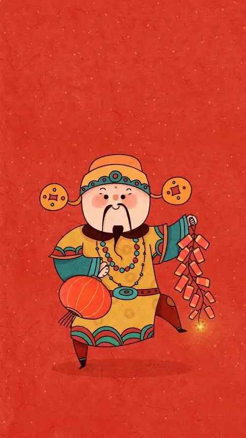 有没有好看的财神爷的壁纸? - 知乎