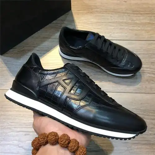 子超软底牛皮男士春秋新款奢侈品大牌男鞋休闲运动百搭时尚潮流鞋