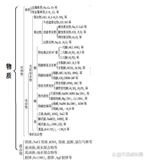 化学物质的分类(笔记中有要点精炼)